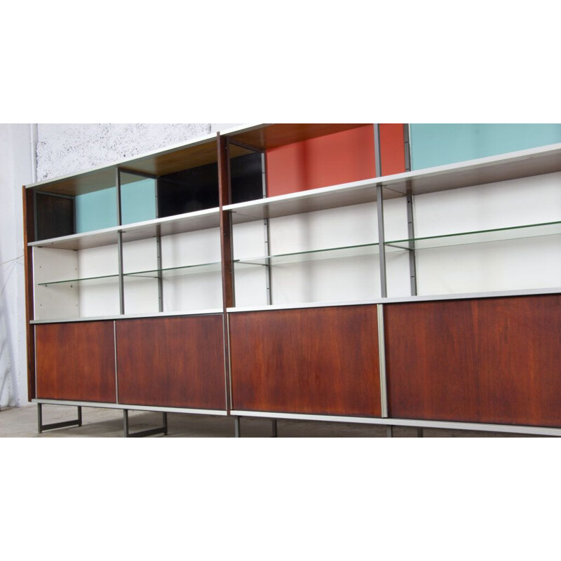 Vintage rosewood bookcase by Georges Frydman for Efa, 1966s