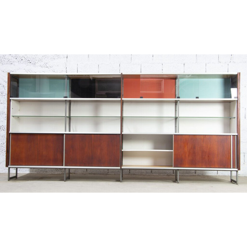 Vintage rosewood bookcase by Georges Frydman for Efa, 1966s