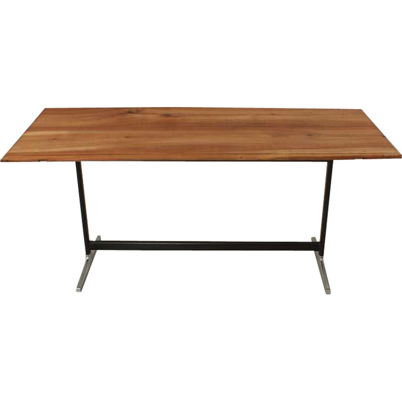 Table Vitra en métal et bois - 1960