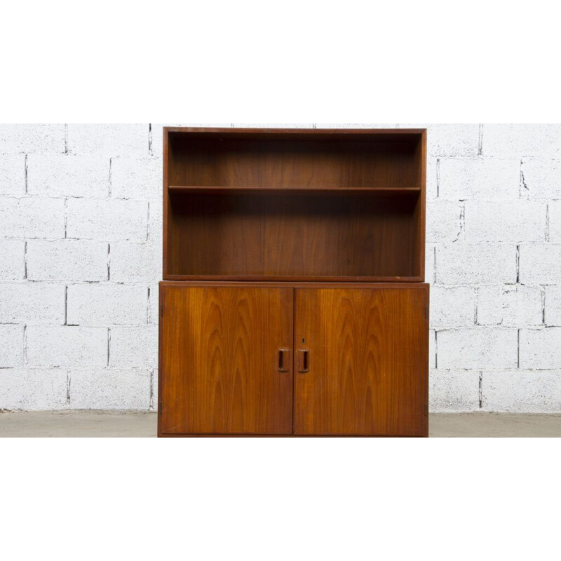 Vintage teak bookcase by Borge Mogensen for Soborg Mobler