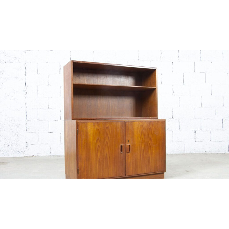 Vintage teak bookcase by Borge Mogensen for Soborg Mobler