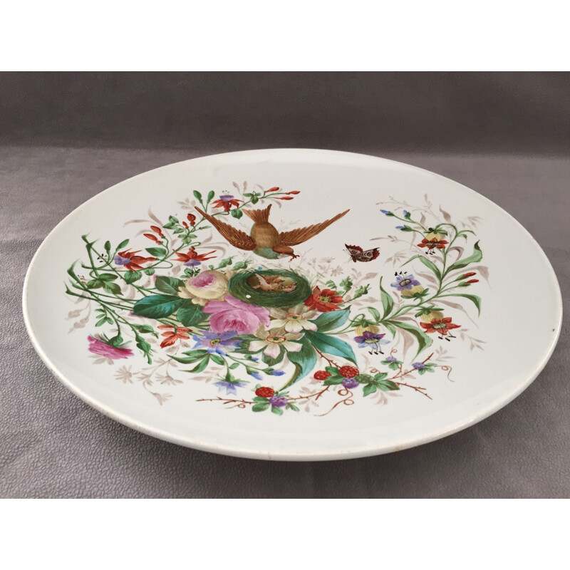 Vintage lenticular ceramic tray, France