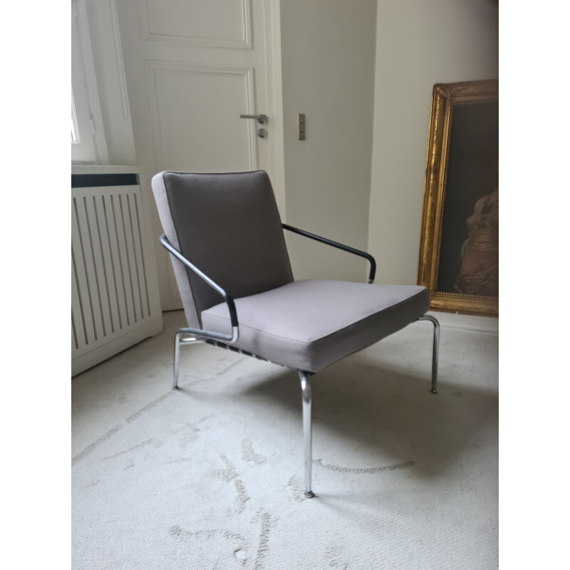 Paar vintage "Berman" metalen fauteuils van Rodolfo Dordoni voor Minotti