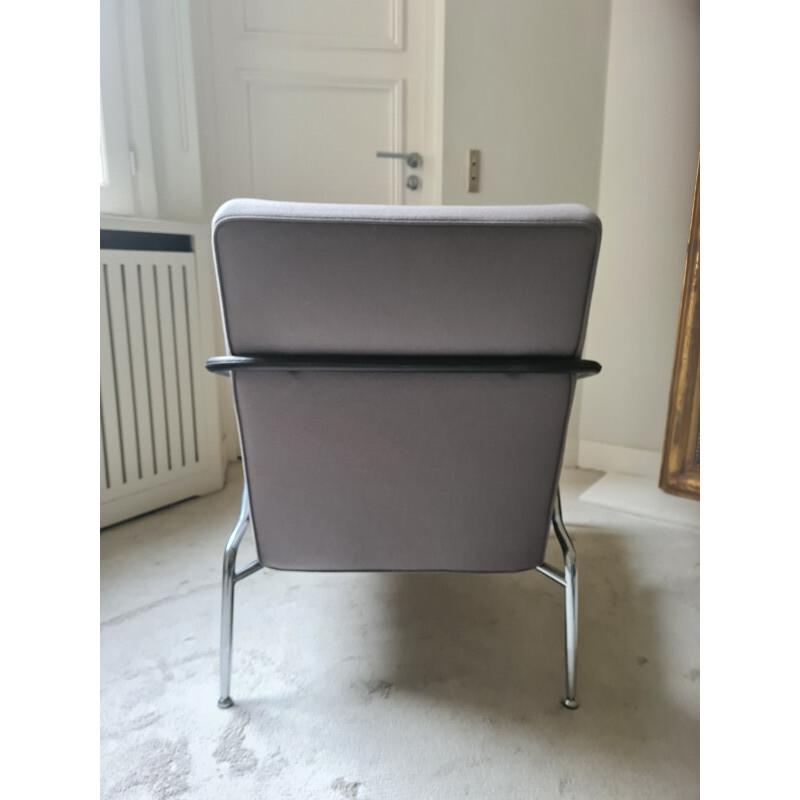 Paar vintage "Berman" metalen fauteuils van Rodolfo Dordoni voor Minotti
