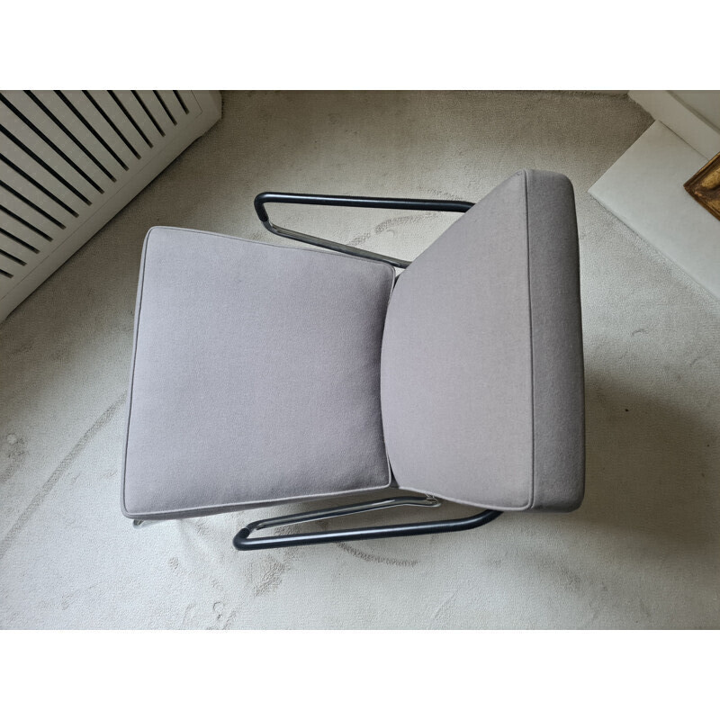 Paar vintage "Berman" metalen fauteuils van Rodolfo Dordoni voor Minotti