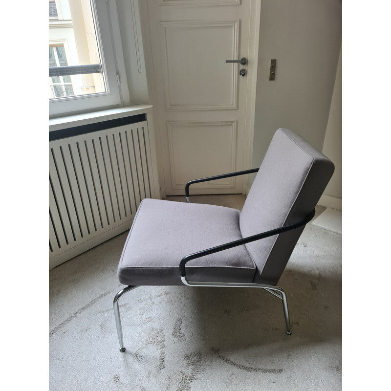 Paar vintage "Berman" metalen fauteuils van Rodolfo Dordoni voor Minotti