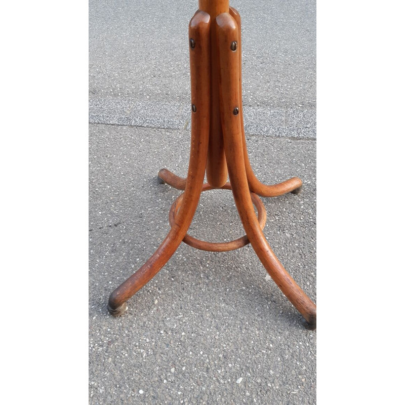 Appendiabiti a pappagallo curvo in legno Thonet 1900