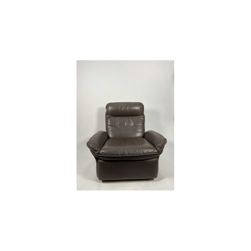 munt overspringen kip Vintage De Sede handgemaakte lederen fauteuil, 1980-1990