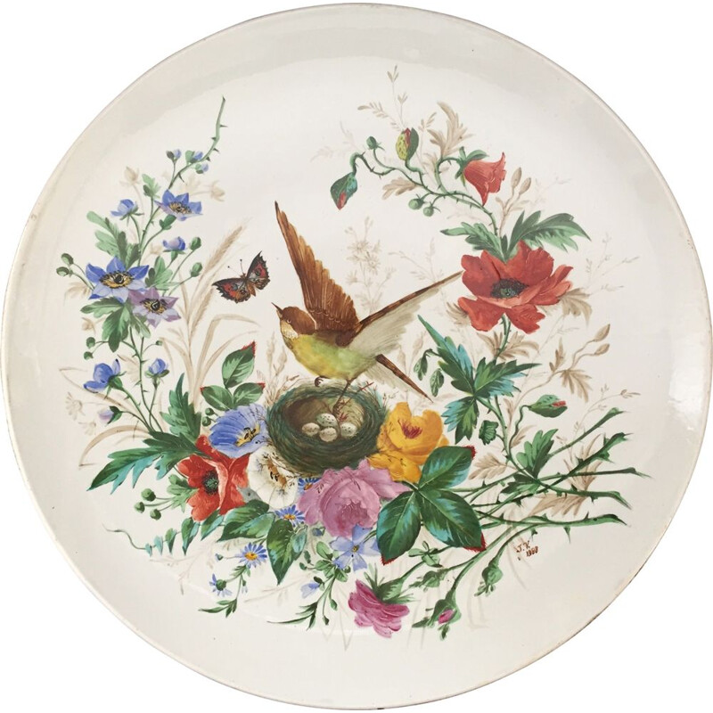 Vintage earthenware dish, France