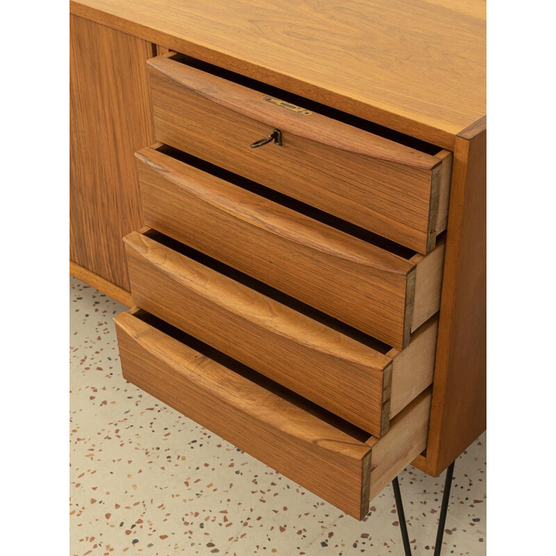 Enfilade scandinave vintage en noyer avec deux portes, 1950