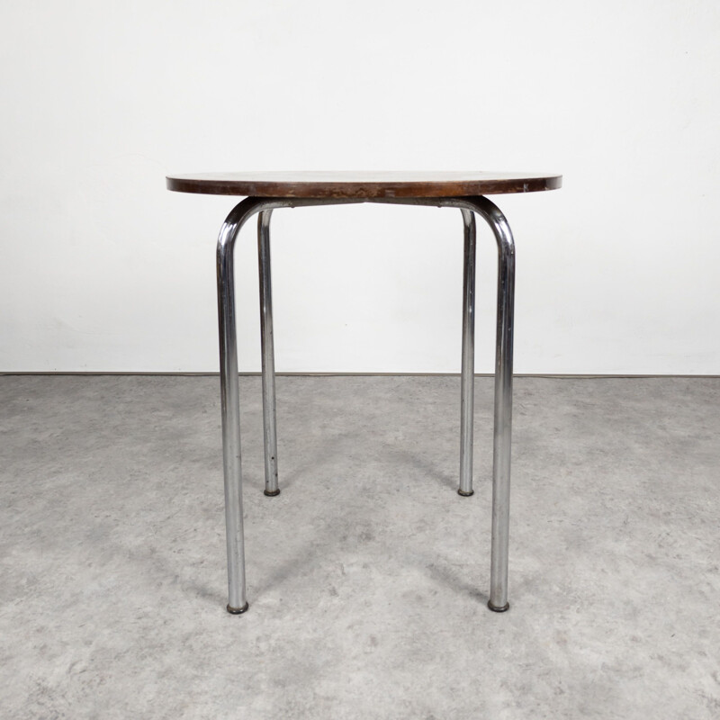 Vintage Thonet Mr 515 side table by Mies van der Rohe for Vichr & Co, Czechoslovakia 1930s