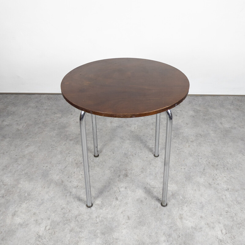 Vintage Thonet Mr 515 side table by Mies van der Rohe for Vichr & Co, Czechoslovakia 1930s