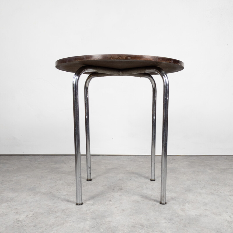 Vintage Thonet Mr 515 side table by Mies van der Rohe for Vichr & Co, Czechoslovakia 1930s