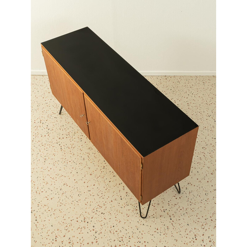 Credenza vintage a due ante in teak di Poul Hundevad, Danimarca 1960