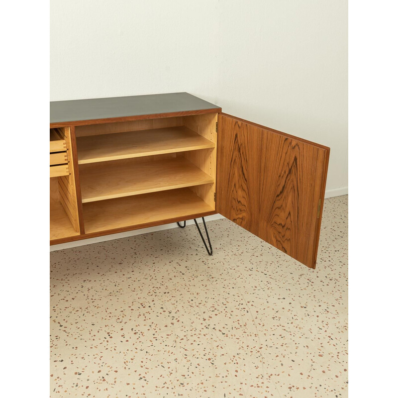 Vintage tweedeurs teakhouten dressoir van Poul Hundevad, Denemarken 1960