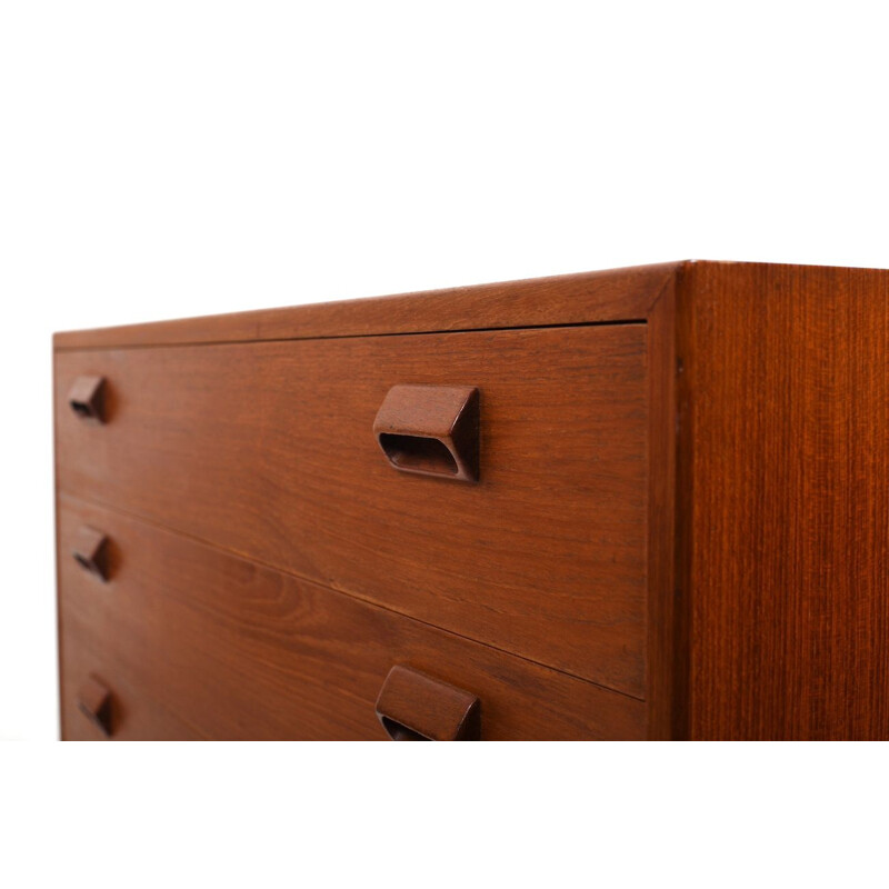 Vintage teak chest of drawers by Børge Mogensen for Søborg Møbler, Denmark 1950