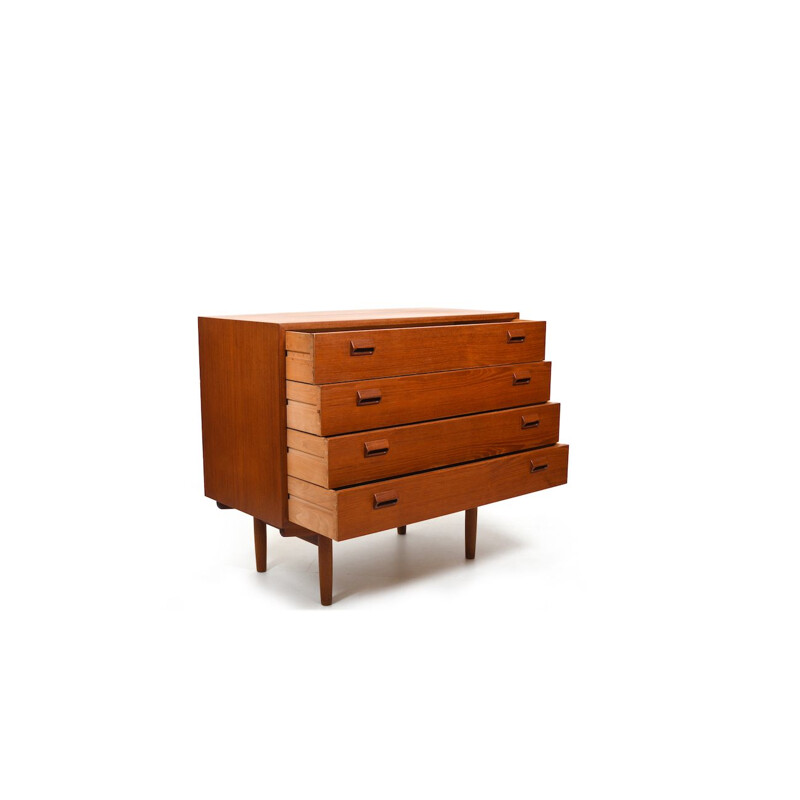 Vintage teak chest of drawers by Børge Mogensen for Søborg Møbler, Denmark 1950