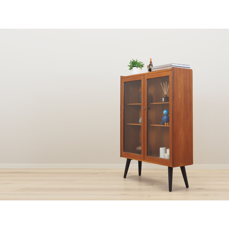 Teak vintage scandinavian display cabinet, Sweden 1960s