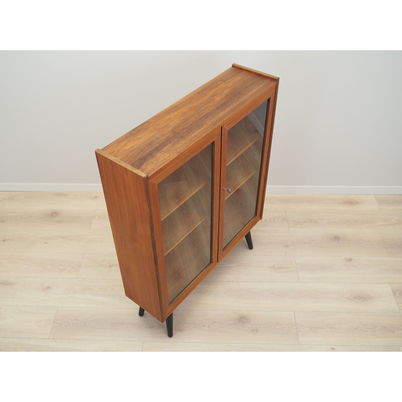 Teak vintage scandinavian display cabinet, Sweden 1960s