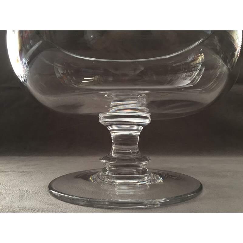 Vintage cup on pedestal in solid crystal