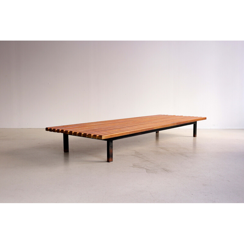 Vintage Cansado bench by Charlotte Perriand for Steph Simon, 1960