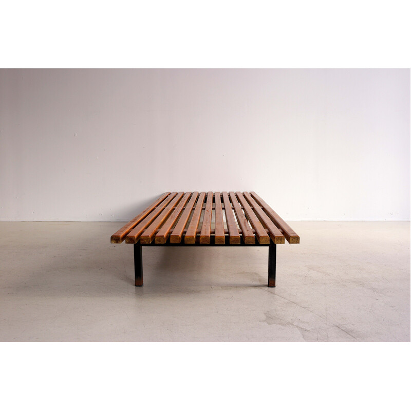 Vintage Cansado bench by Charlotte Perriand for Steph Simon, 1960