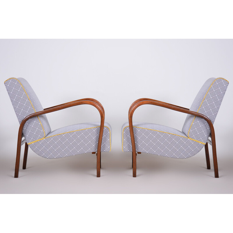 Pair of vintage armchairs by Kozelka and Kropacek, 1930s
