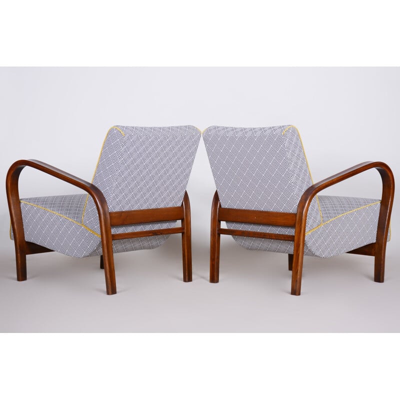 Pair of vintage armchairs by Kozelka and Kropacek, 1930s