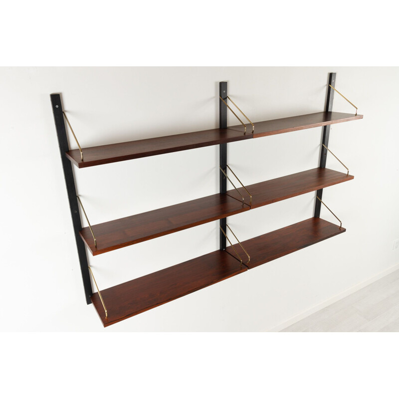 Danish vintage wall unit in rosewood by Poul Cadovius for Cado, 1960s