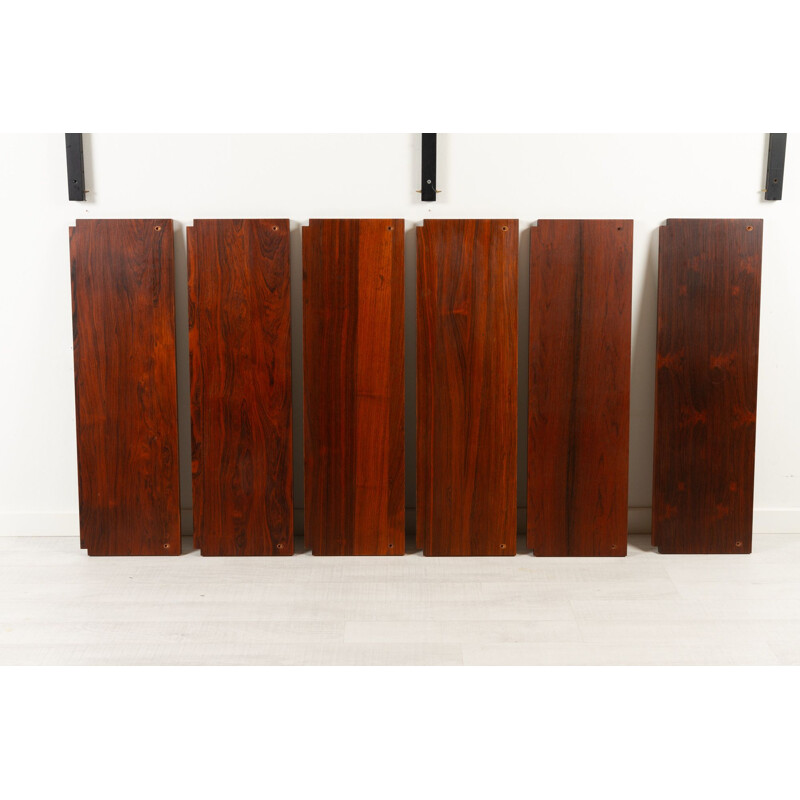 Danish vintage wall unit in rosewood by Poul Cadovius for Cado, 1960s