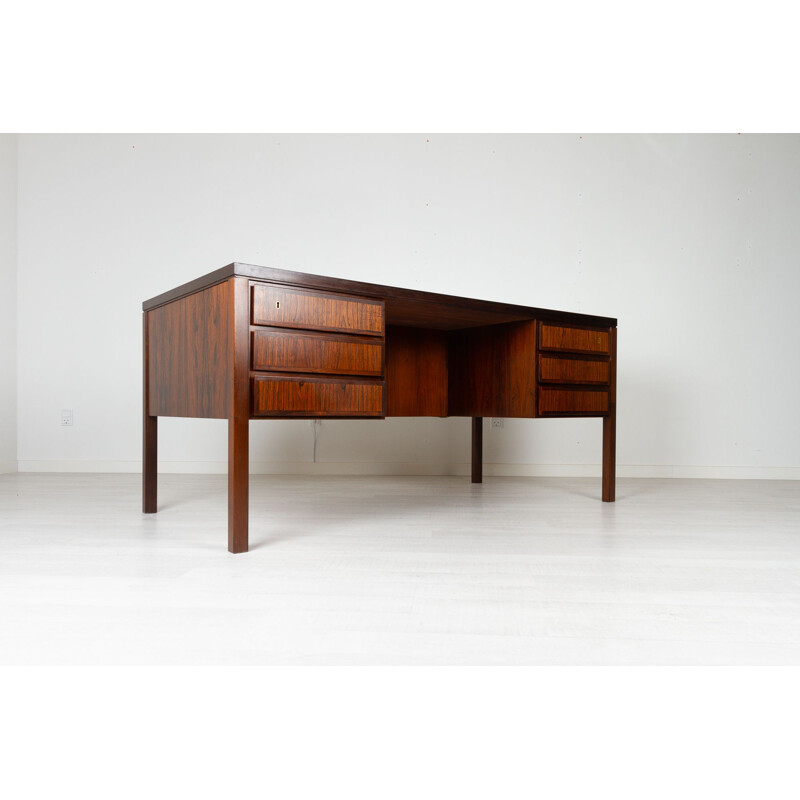 Danish vintage desk in rosewood by Omann Jun, 1960s