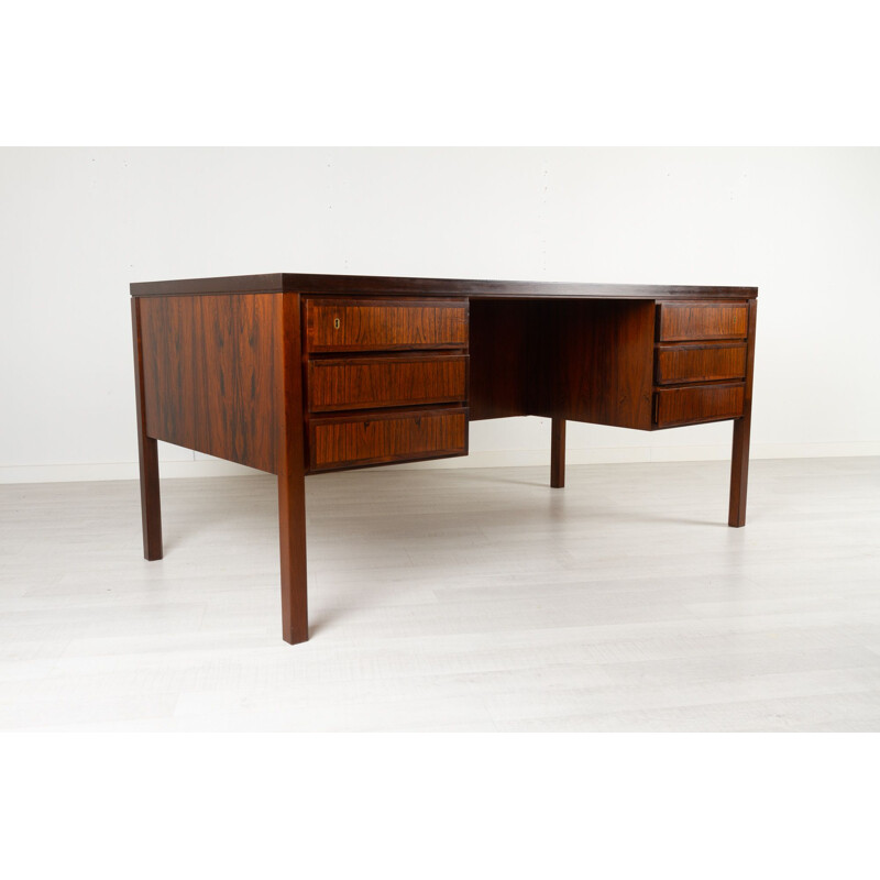 Bureau vintage danois en palissandre par Omann Jun, 1960