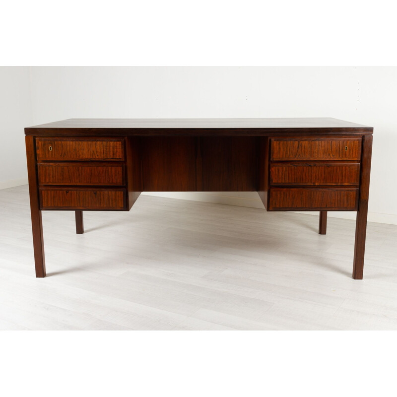 Danish vintage desk in rosewood by Omann Jun, 1960s