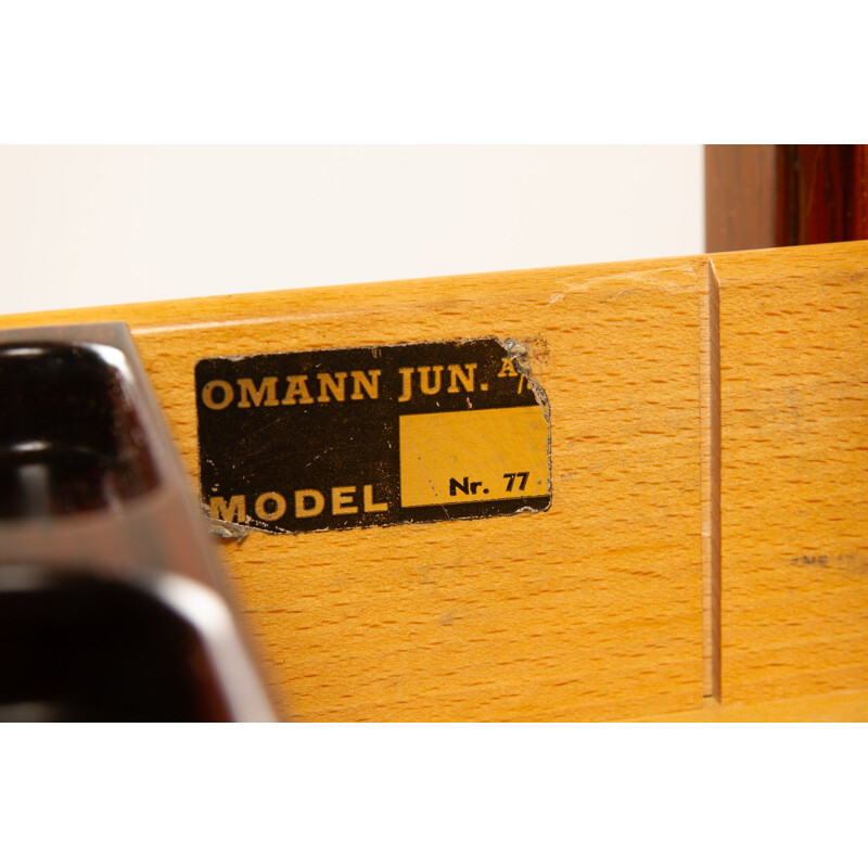 Danish vintage desk in rosewood by Omann Jun, 1960s