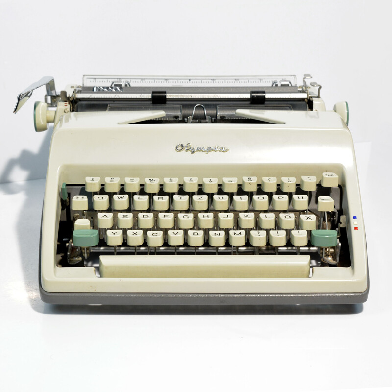 Valigia vintage per macchina da scrivere di Olympia Wilhelmshaven, Germania 1960