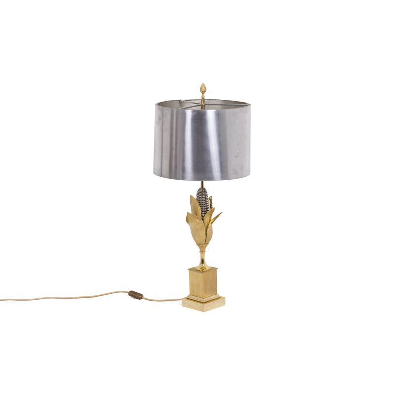 Vintage bronze lamp by Maison Charles, 1970