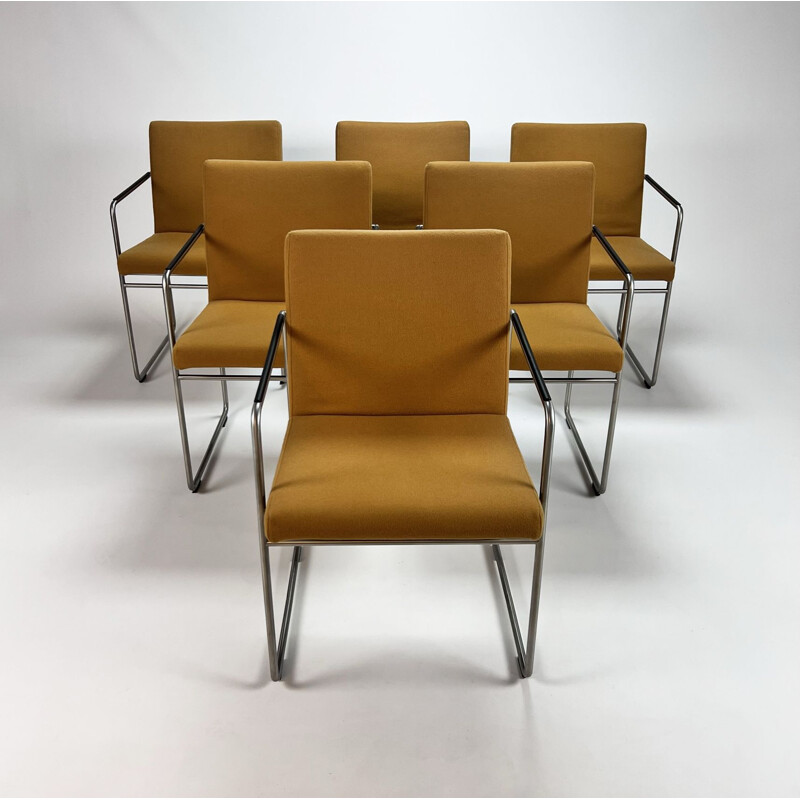 Set of 6 vintage Arco Frame R dining chairs by Burkhard Vogtherr