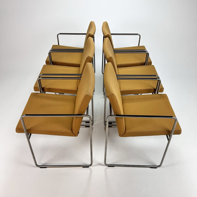 Set van 6 vintage Arco Frame R stoelen van Burkhard Vogtherr