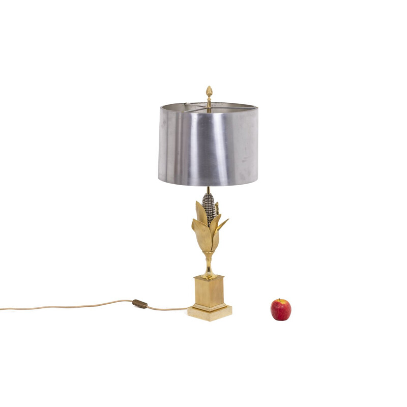 Vintage bronze lamp by Maison Charles, 1970