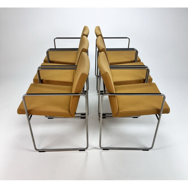 Ensemble de 6 chaises vintage Arco Frame R par Burkhard Vogtherr