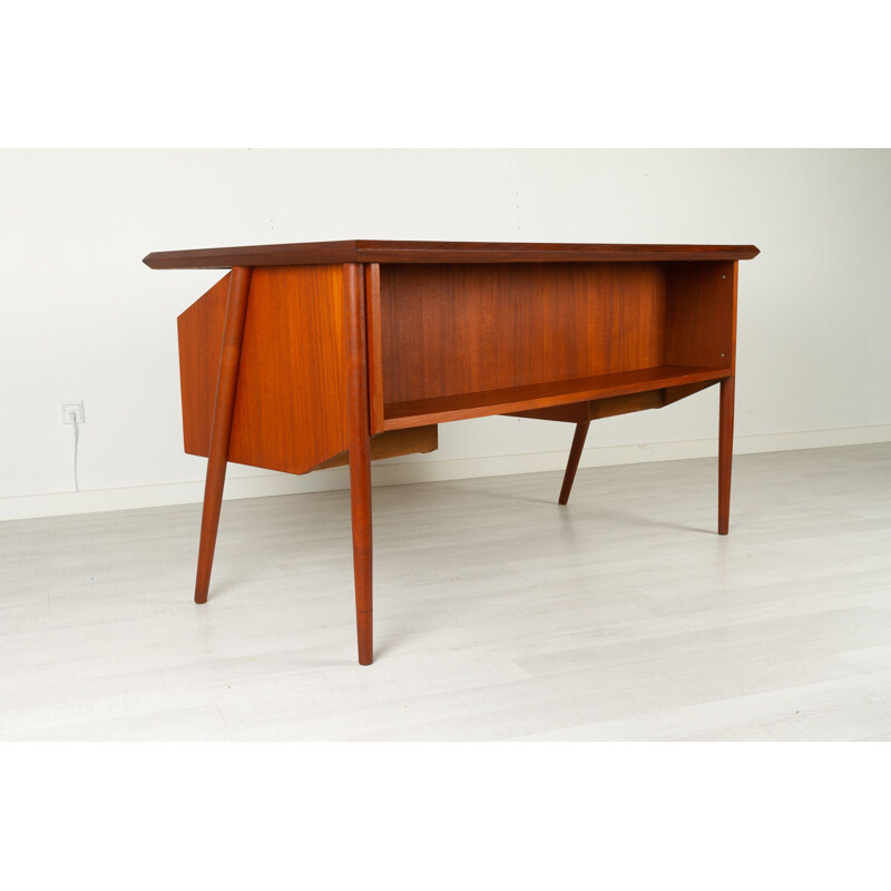 Vintage Dänischer Schreibtisch aus Teakholz von Gunnar Nielsen für Tibergaard, 1960