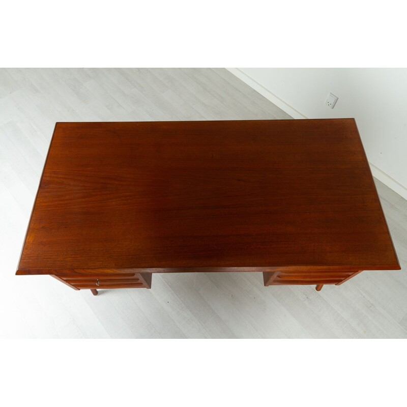 Vintage Danish desk in teak by Gunnar Nielsen for Tibergaard, 1960s