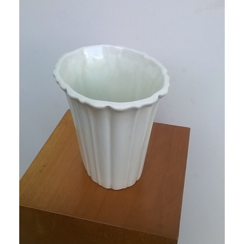 Richard Ginori white ceramic vase, Gio PONTI - 1930s