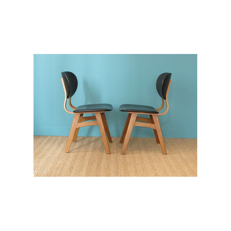 Pair of chairs "Plywood" - 1950s