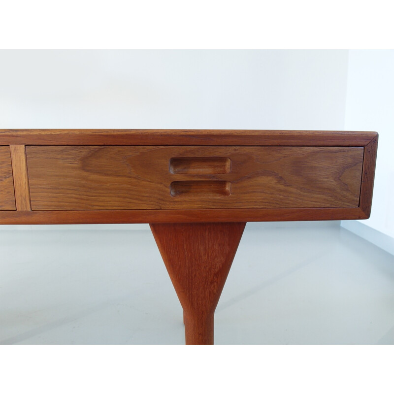 Large teak writing desk, Nanna DITZEL - 1950s