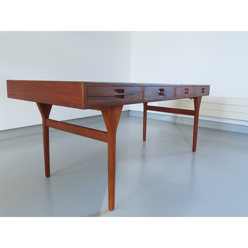 Large teak writing desk, Nanna DITZEL - 1950s