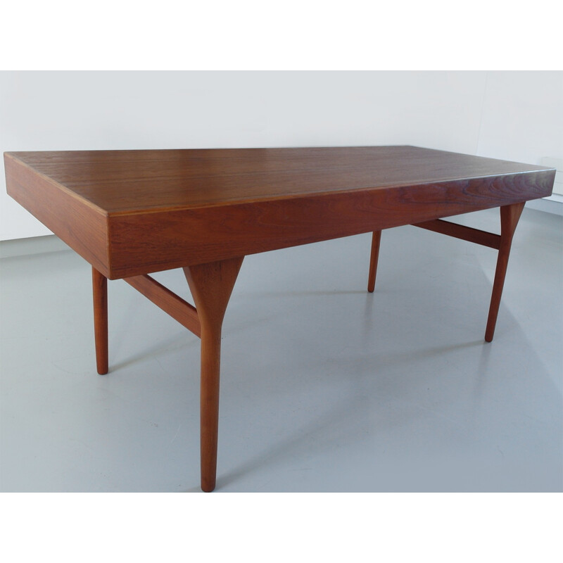 Large teak writing desk, Nanna DITZEL - 1950s