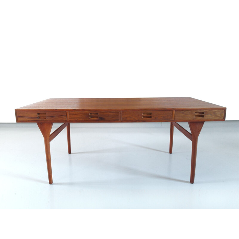 Large teak writing desk, Nanna DITZEL - 1950s