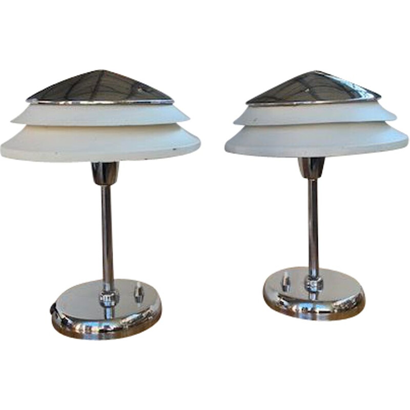 Pair of vintage Zukov lamps, 1950s