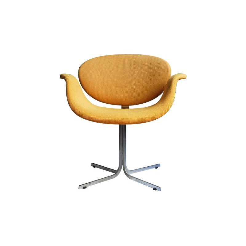 Yellow "Tulipe" chair, Pierre PAULIN - 1970s